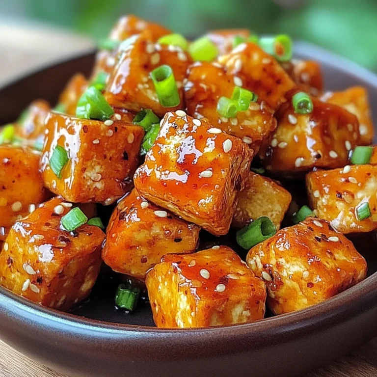 Honey Sriracha Glazed Tofu Bites
