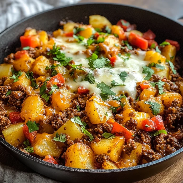 Mexican Ground Beef and Potato Skillet