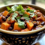 Slow Cooker Sweet Potato Black Bean Chili