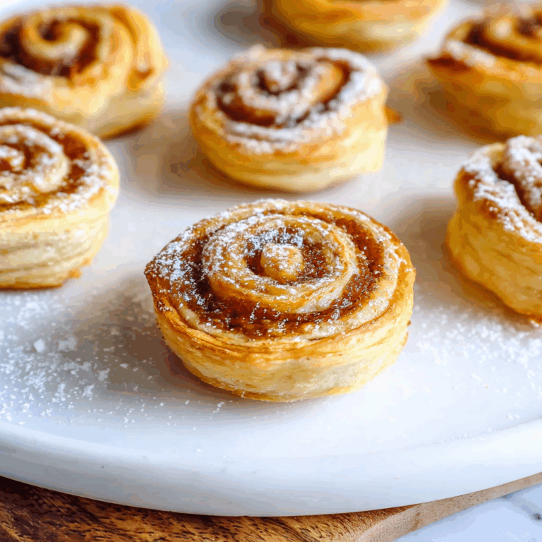 Pumpkin Pie Pinwheels with Puff Pastry