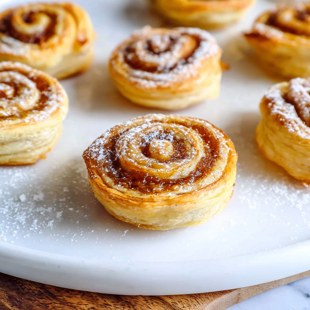 Pumpkin Pie Pinwheels with Puff Pastry