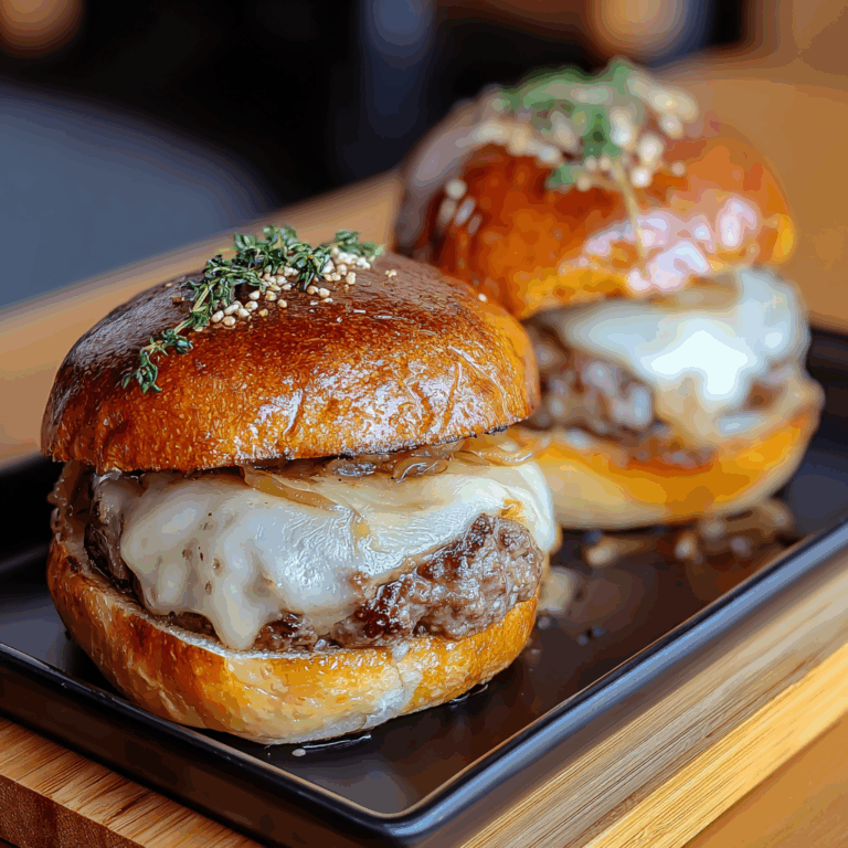 French Onion Soup Burgers