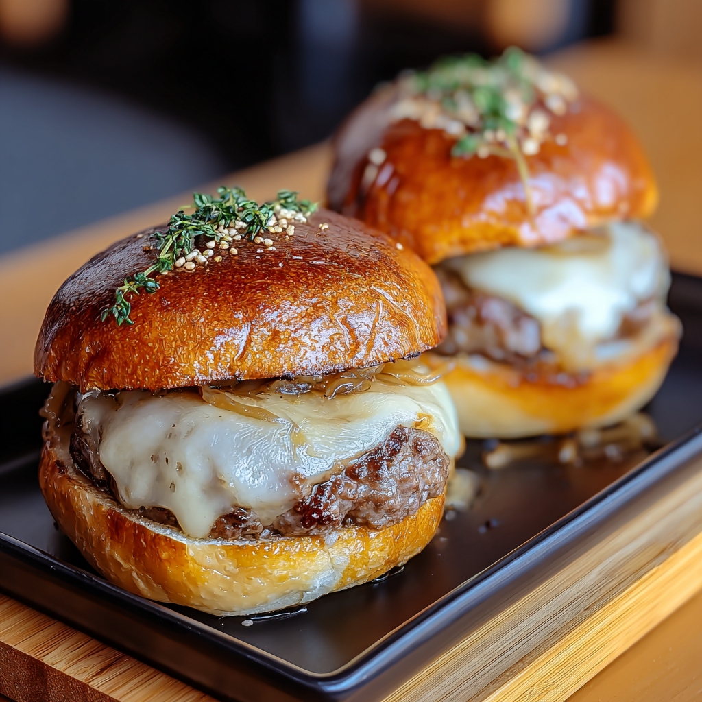 French Onion Soup Burgers