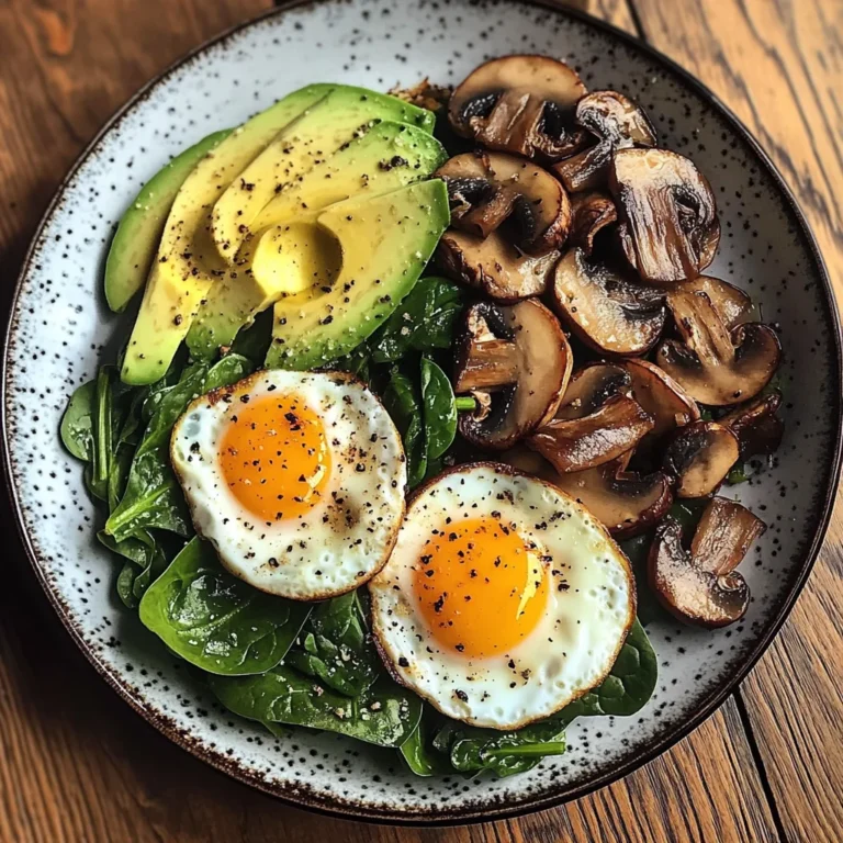 Creamy Avocado Breakfast Plate