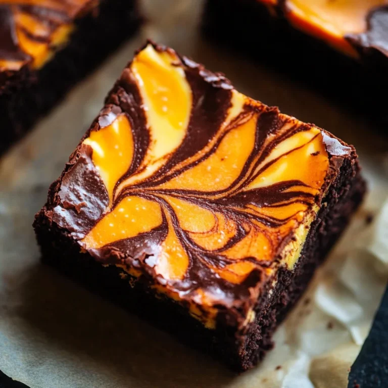 Halloween Cream Cheese Swirl Brownies