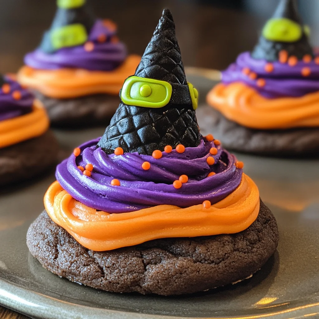 Halloween Witch Hat Cookies