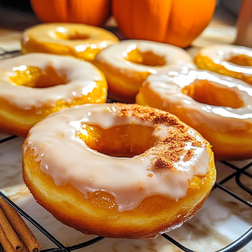 Maple Glazed Pumpkin Donuts