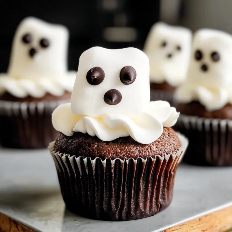Marshmallow Ghost Cupcakes