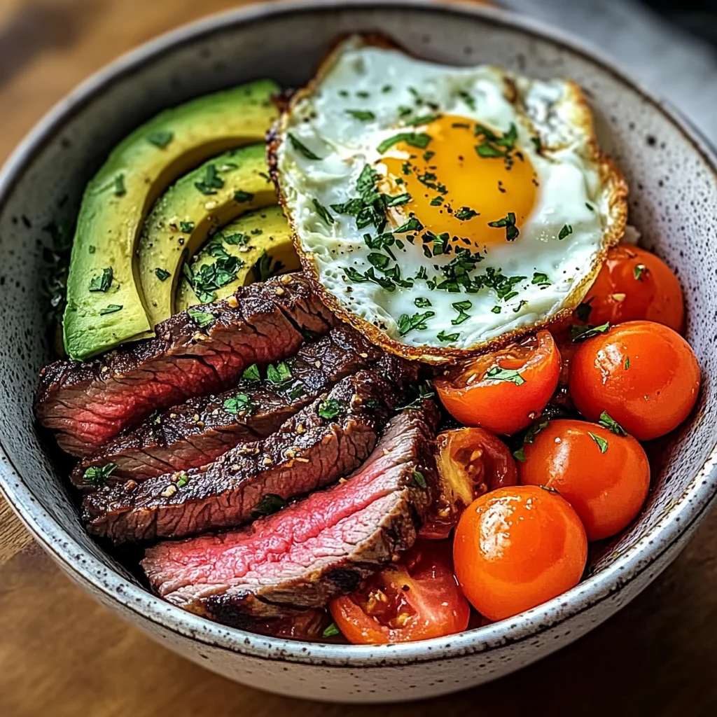 Steak and Eggs Breakfast Bowl